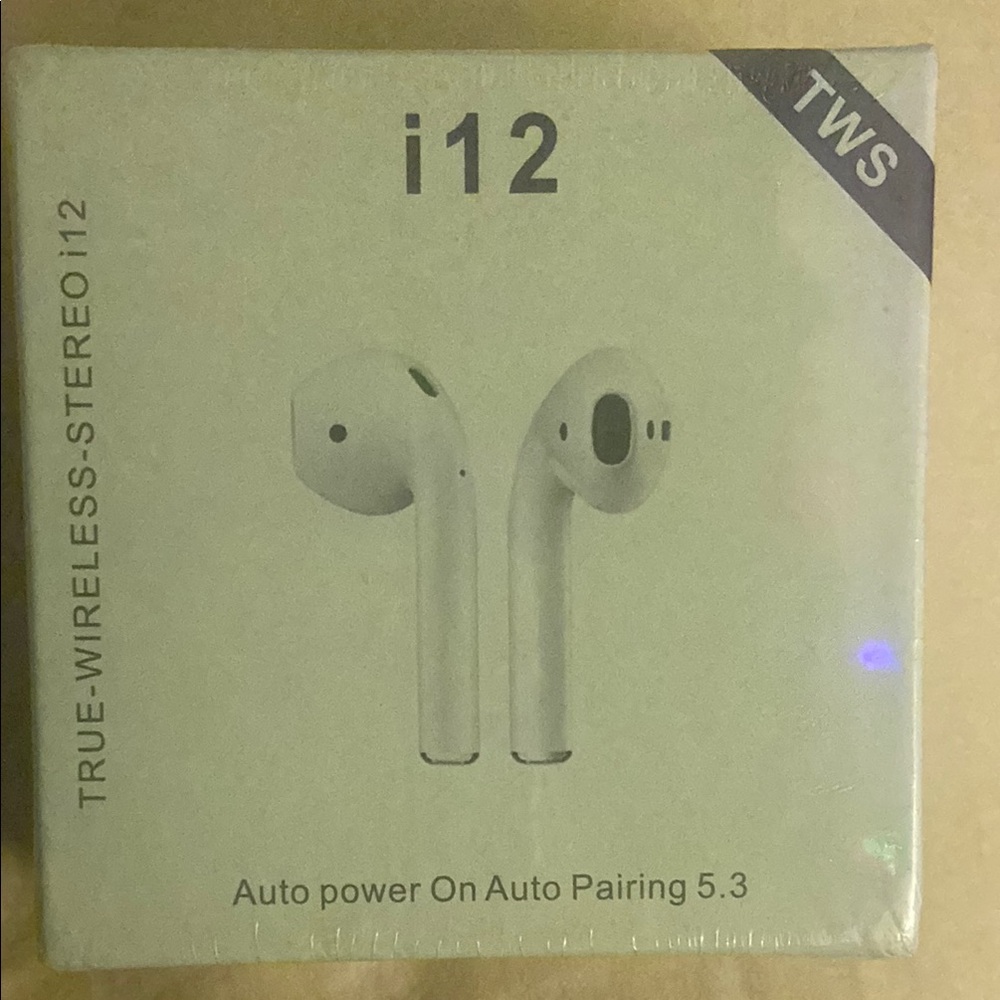 Apple i12 Wireless Earbuds - White